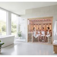 Infrarotkabine Kopenhagen Geeignet Für 4-5 Personen - Tannenholzfarben, Basics, Holz (200/210/200cm)