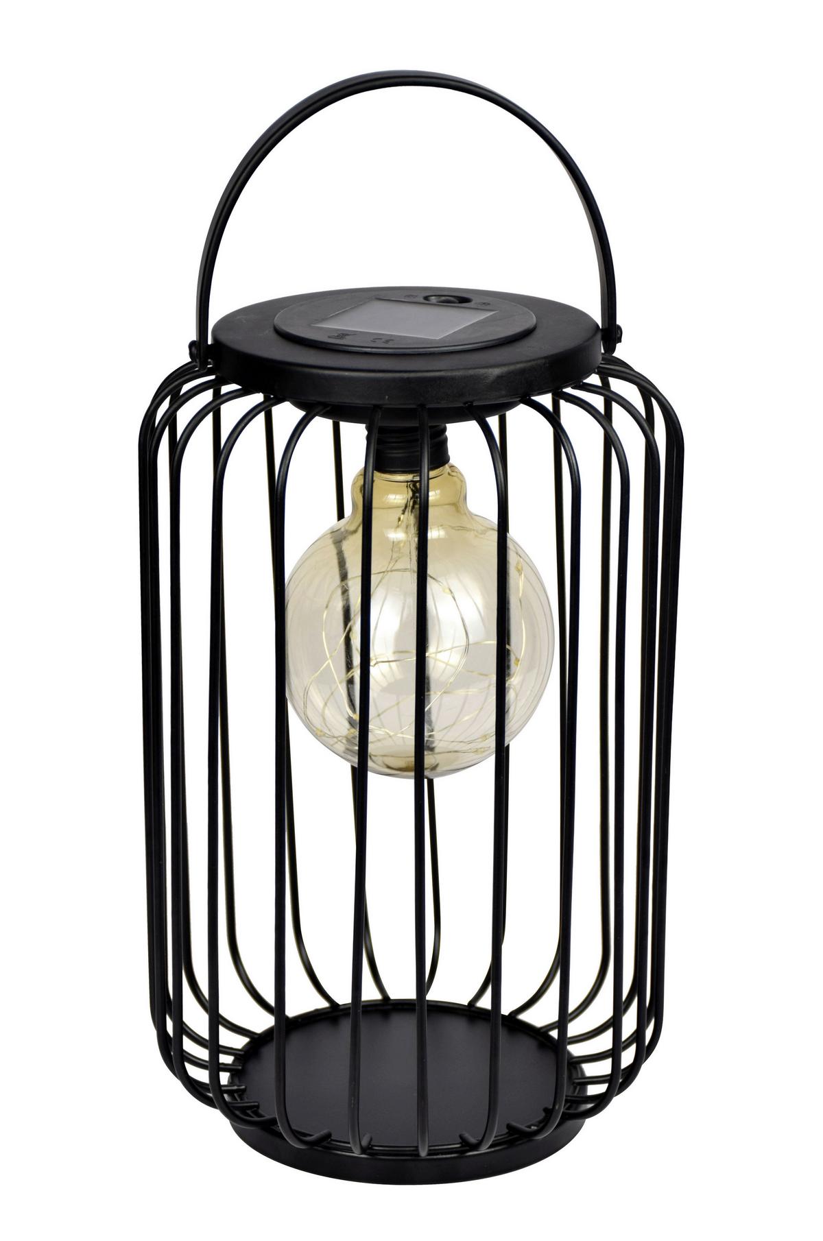 SOLÁRNE SVIETIDLO LATI - čierna, Romantik / Landhaus, kov/plast (17.5/27-35cm) - Mömax