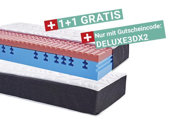 Komfortschaummatratze 3D Deluxe 90x200 - Weiß, KONVENTIONELL, Textil (90/200cm) - Primatex Deluxe Komfortschaummatratze 3D Deluxe 90x200 - Weiß, KONVENTIONELL, Textil (90/200cm) - Primatex Deluxe