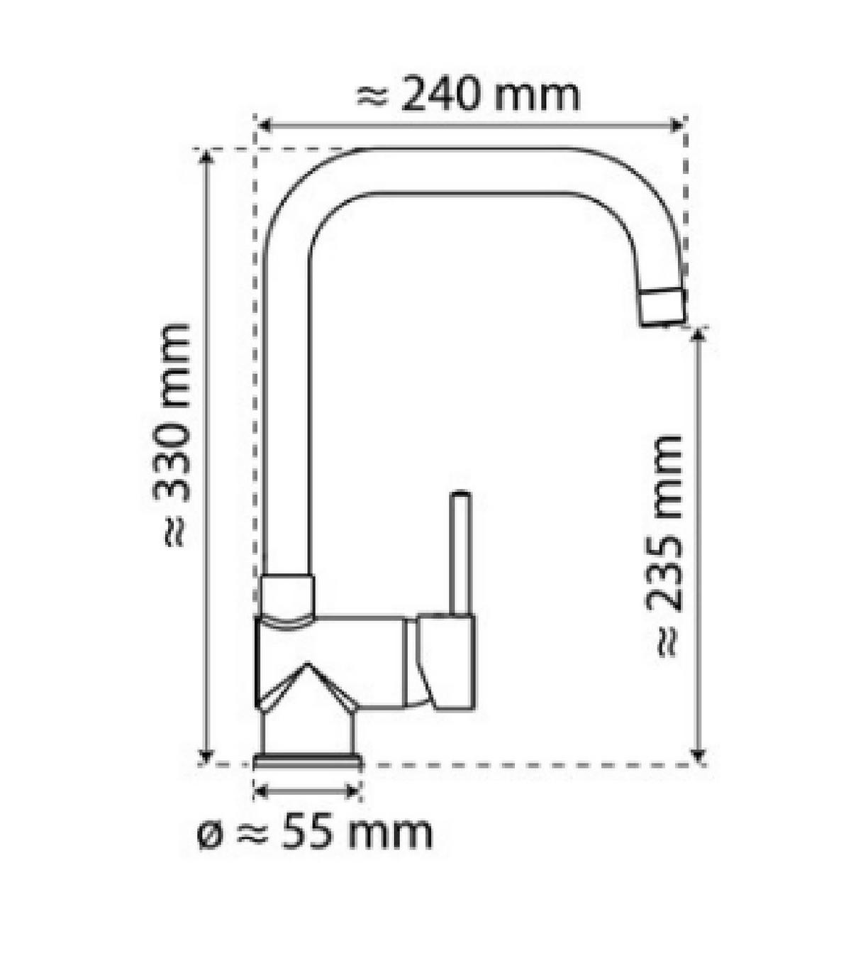 KÜCHENARMATUR SISTANT STOCKHOLM - Schwarz, Basics, Metall (5,7/33/23,1cm) - Sistant
