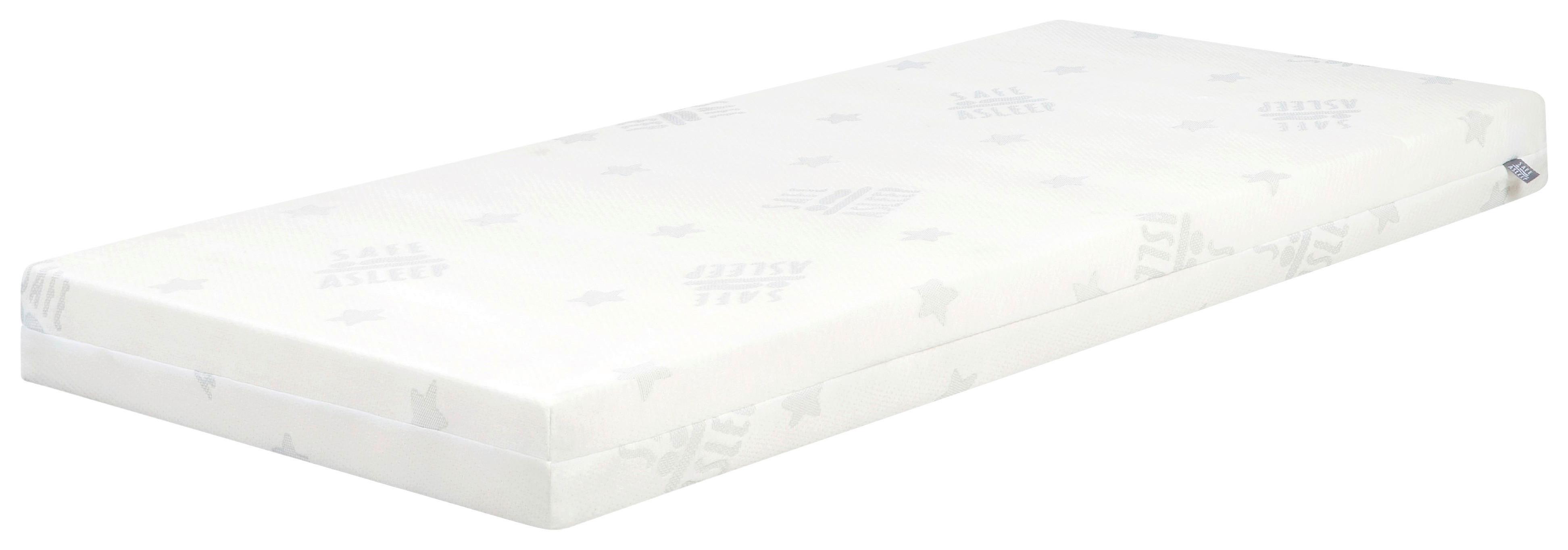 Kindermatratze Comfort Schaumstoffkern Weiß 70x140cm - Weiß, Basics, Textil (70/140cm) - Roba