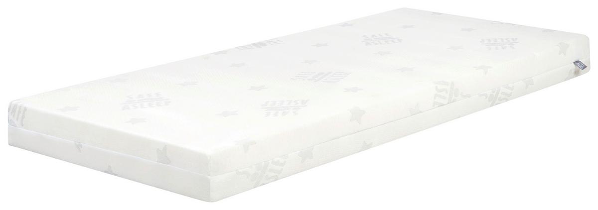 Kindermatratze Comfort Schaumstoffkern Weiß 70x140cm - Weiß, Basics, Textil (70/140cm) - Roba