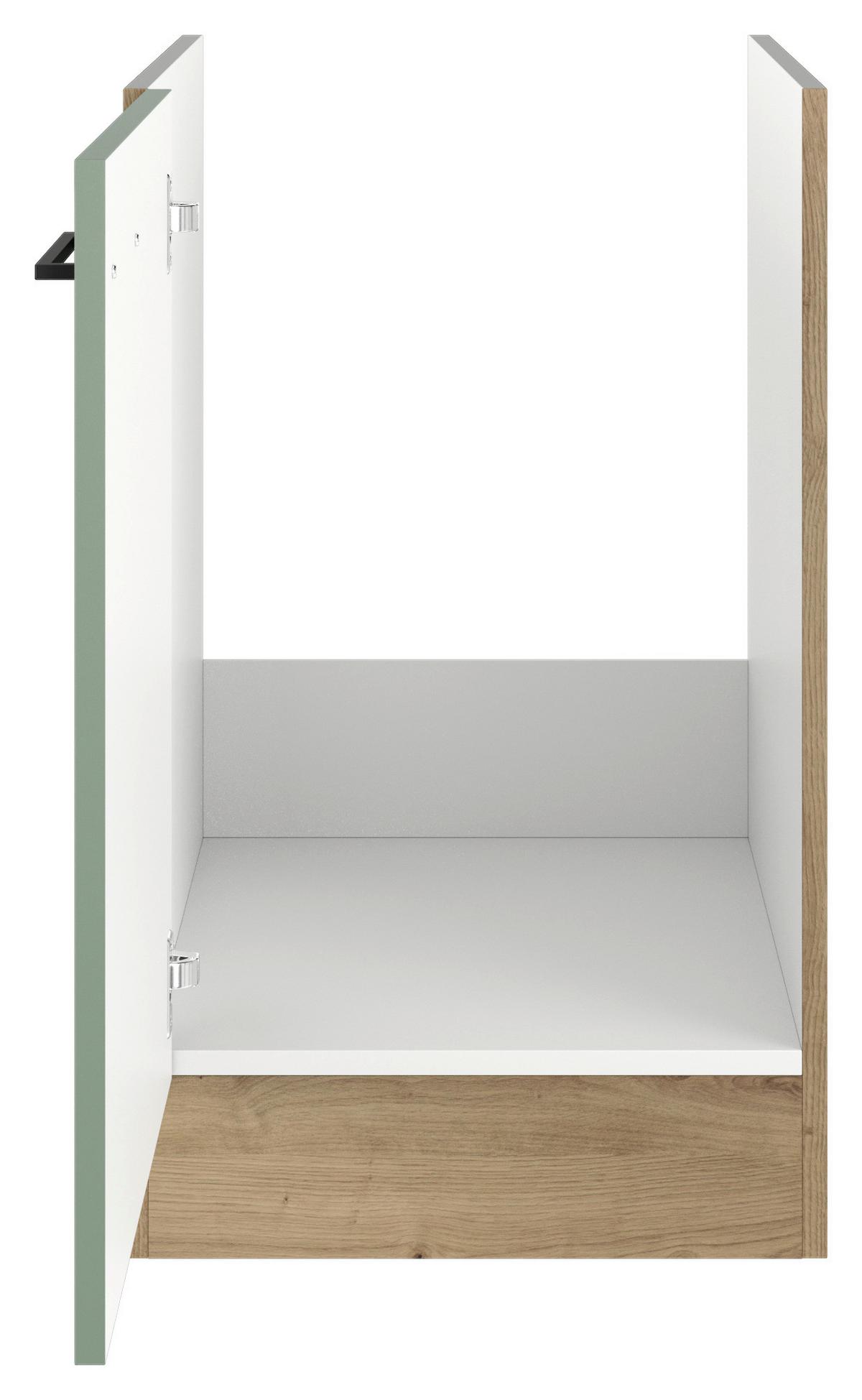 DŘEZOVÁ SKŘÍŇKA CARA SPU 50-1 - černá/zelená, Konvenční, kov/kompozitní dřevo (50/82/57cm) - FlexWell