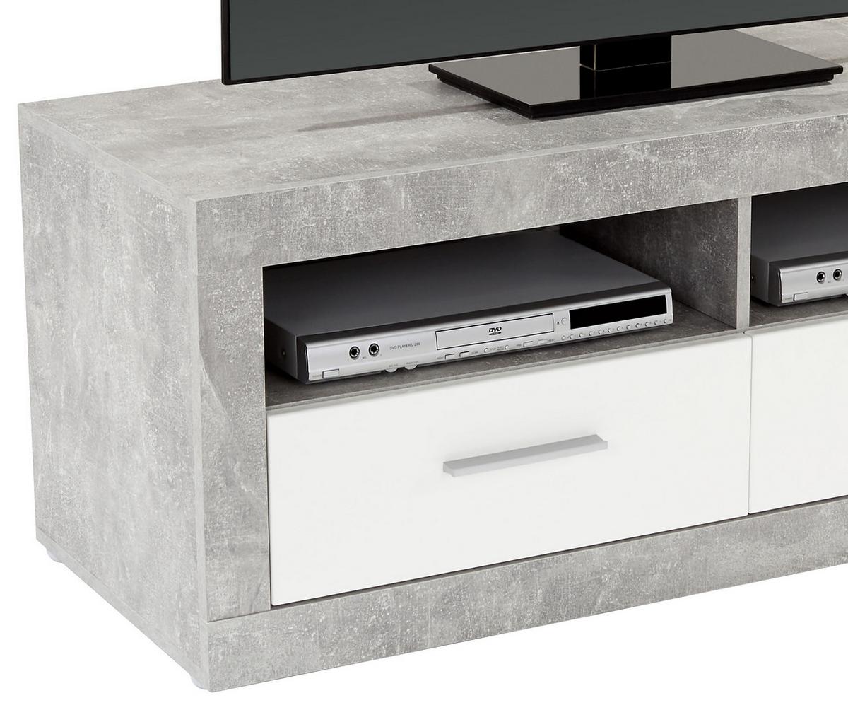 Odporúčaná kombinácia MALTA - BETON 5 - sivá/biela, Modern, kompozitné drevo/plast (320/197/42cm)