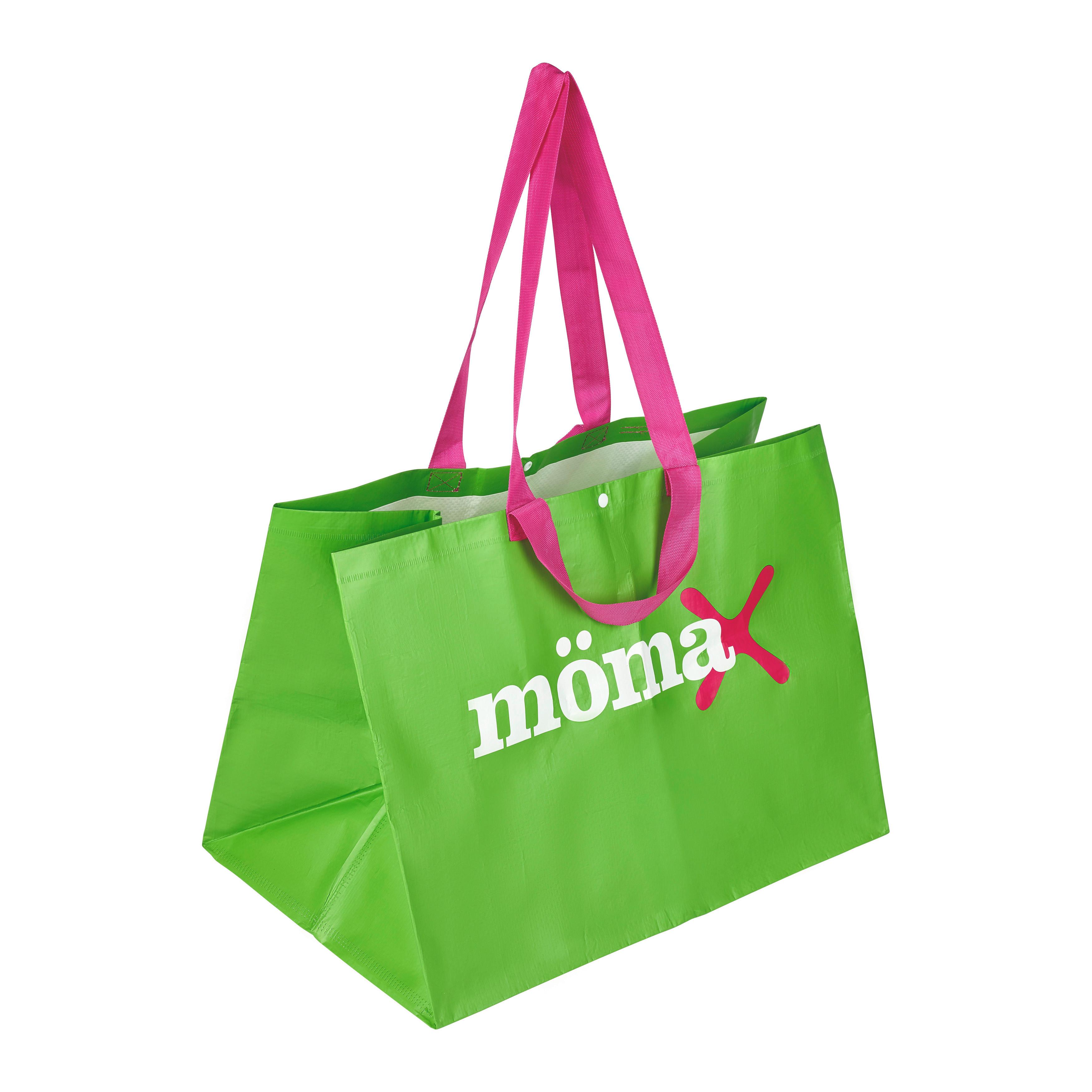 NÁKUPNÁ TAŠKA MÖMI - XL SHOPPING BAG - pink/biela, plast (57/41/37cm) - Mömax