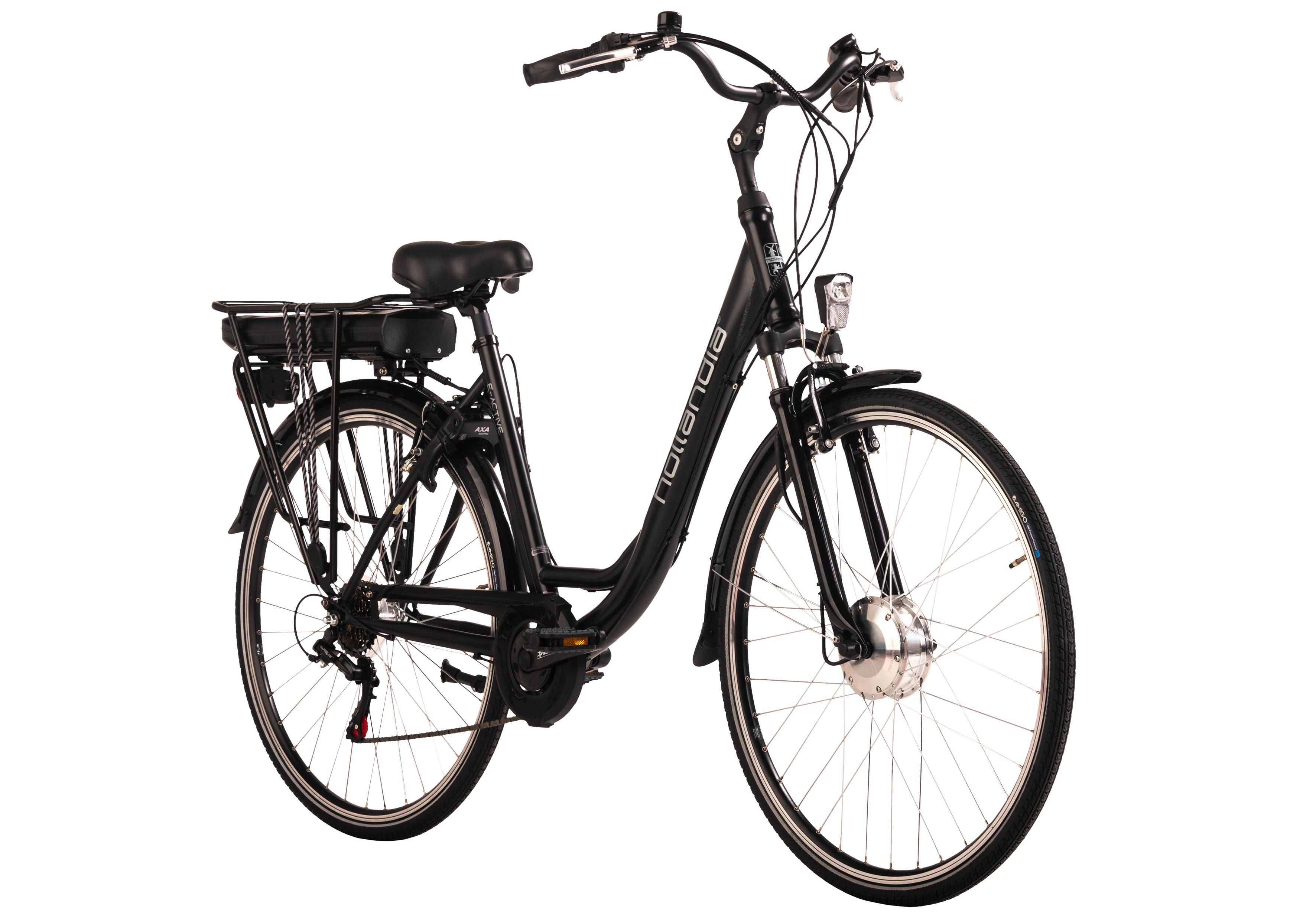 Elektrofahrrad Hollandia Carry On Schwarz - Schwarz, Basics, Metall (21/116/188cm)