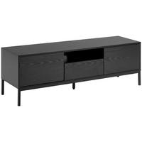Tv-szekrény Seaford 140/45cm - fekete, Trend, faalapú anyag/fém (140/45/40cm) - MID.YOU