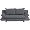 2-Sitzer-Sofa Mit Schlaffunktion Sorini B:194 cm - Chromfarben/Dunkelgrau, Design, Textil (194/73/91cm) - Livetastic