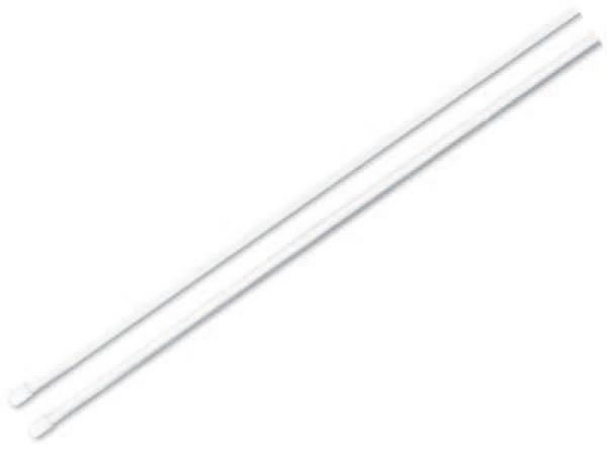 Vitragenstange Weiß L: 60-90 Cm, 2er-Set - Weiß, KONVENTIONELL, Kunststoff/Metall (60cm) - Ondega