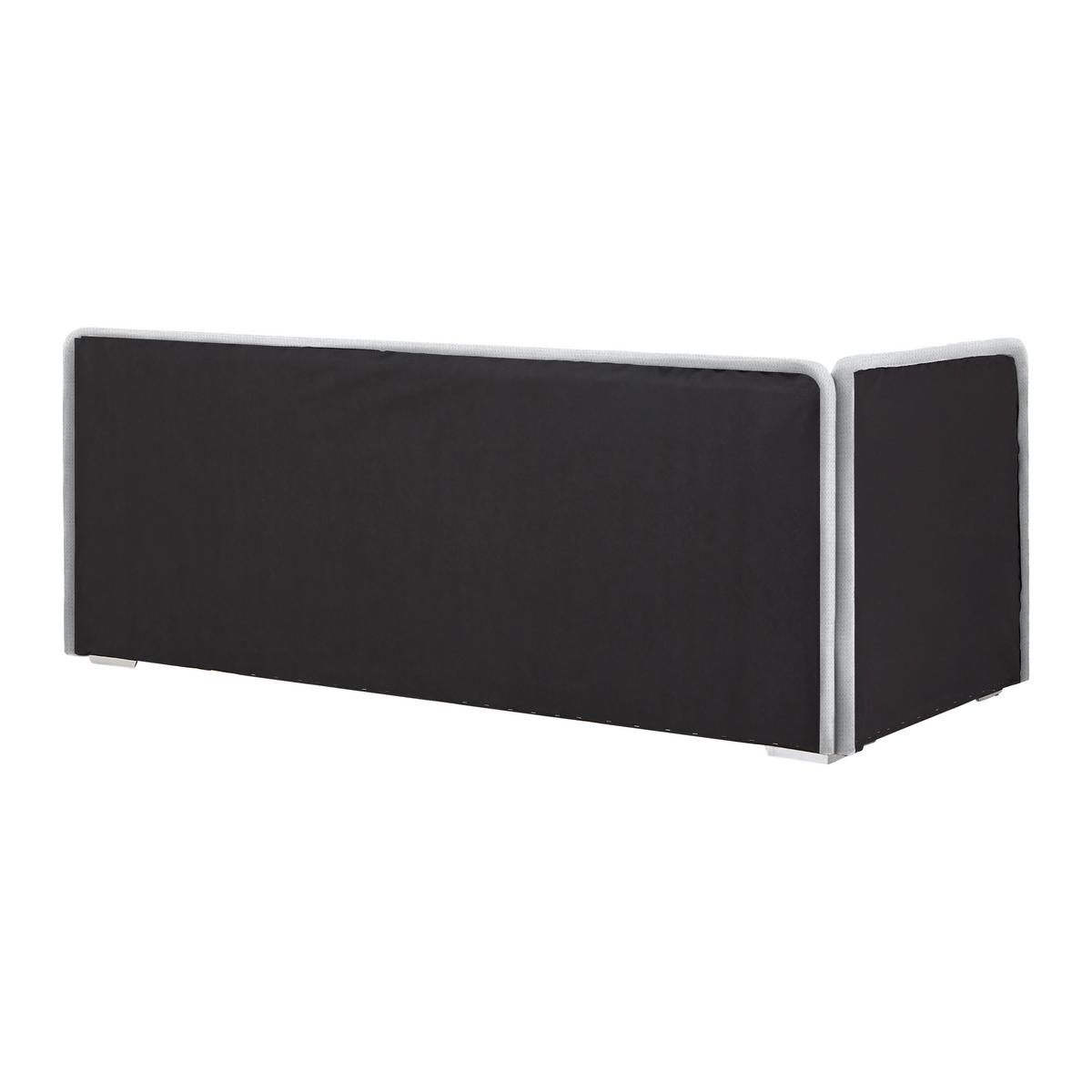 Posteľ Remi s bočnicami 90x200, poťah biely - biela/prírodná farba, Konventionell, drevo/textil (90/200cm)