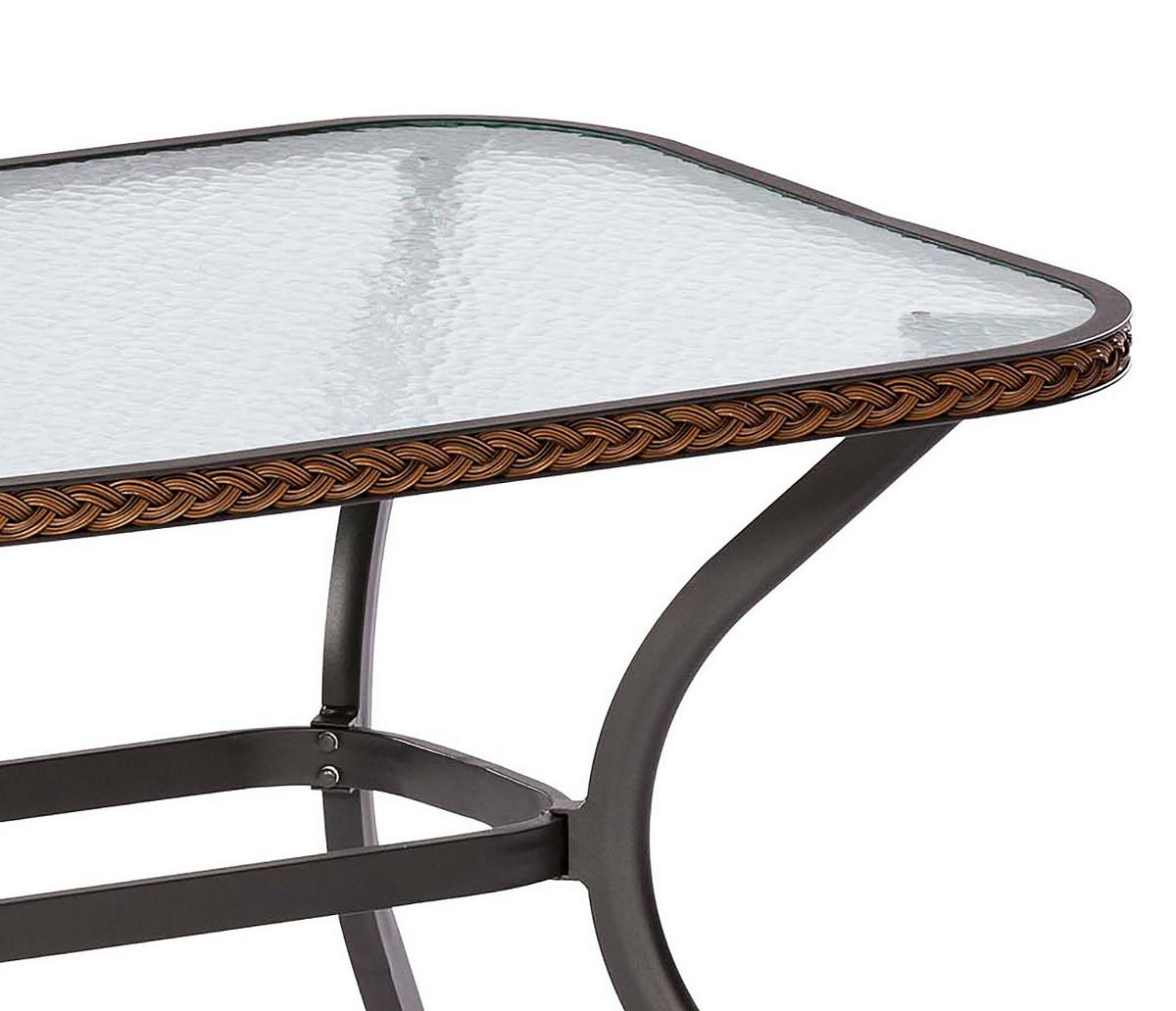 Gartentischgruppe Ravenna 5tlg. Set Inkl. Sitzkissen - Dunkelbraun/Graphitfarben, KONVENTIONELL, Glas/Kunststoff - Gardenson