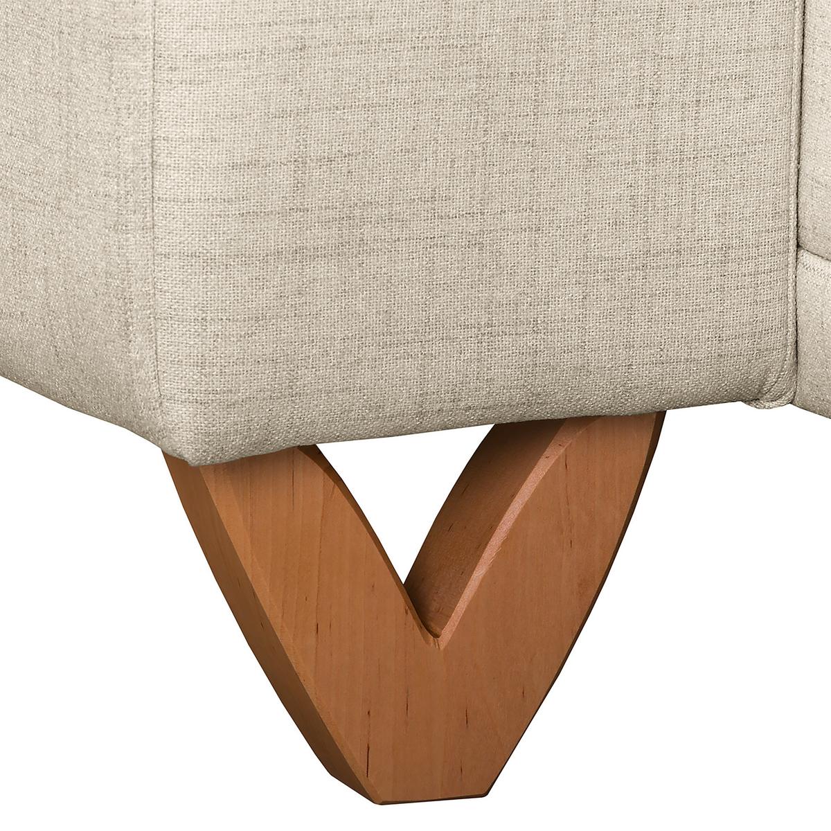 Ecksofa Bella Hellgrau S: 257x174 cm - Wengefarben/Hellgrau, Design, Textil (257/174cm) - Livetastic