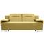 Schlafsofa Memphis - Currygelb/Chromfarben, MODERN, Textil (222/83/90cm)