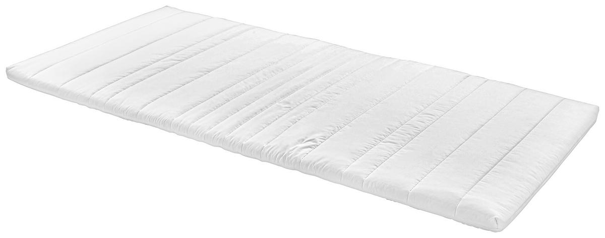 Topper Ingo 90x200 cm Komfortschaumkern - Weiß, Textil (90/200cm) - Primatex
