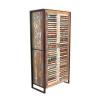 GARDEROBENSCHRANK Multicolor/Schwarz B: 90cm - Multicolor/Schwarz, Design, Holz/Metall (90/180/45cm) - MID.YOU