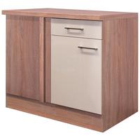 Eckunterschrank Nepal 110 Cm Kaschmir/eiche 1 Lade 1 Tür - Kaschmir/Sonoma Eiche, MODERN, Holzwerkstoff (110/86/60cm) - FlexWell