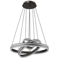 Led Függőlámpa 67314-70h - titánszürke/opál, Design, műanyag/fém (60/120cm) - Globo