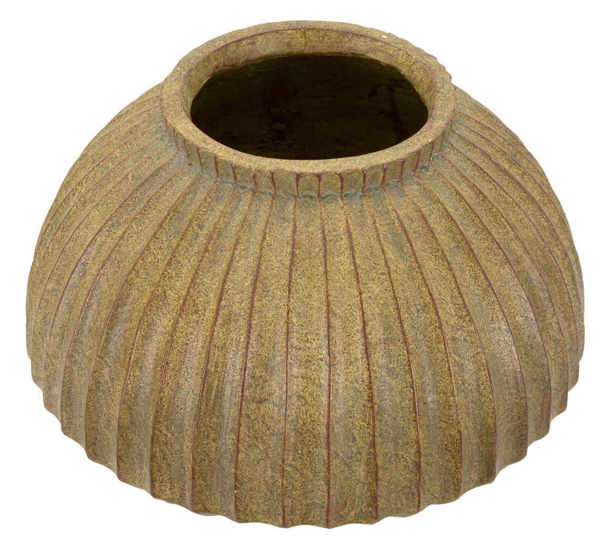 Vase Breeze Pot Olivgrün B: 40 Cm - Olivgrün, Basics, Metall (40/26.5/40cm)