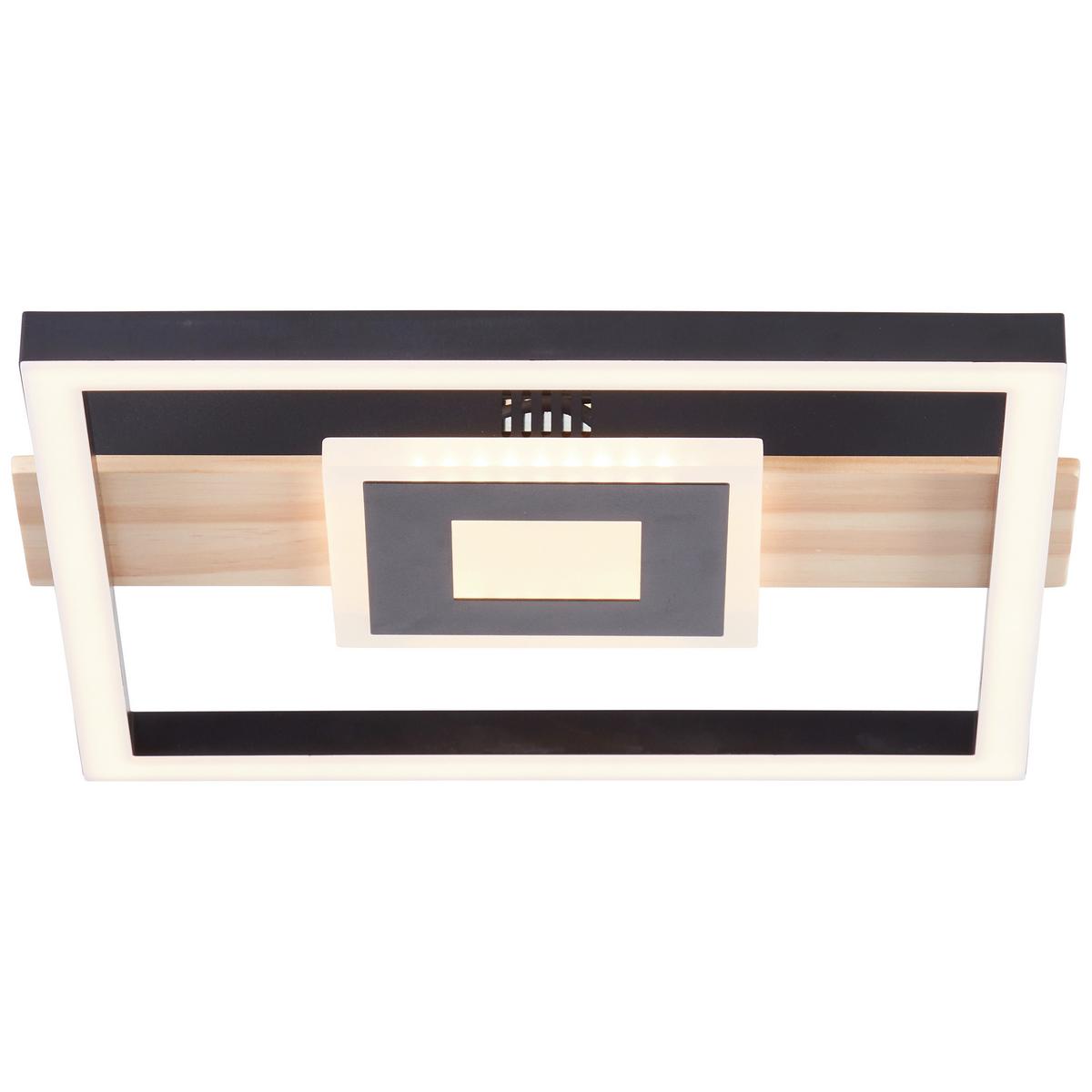 LED-Deckenleuchte G99913a76 Baldo - Hellbraun/Schwarz, Design, Holz/Kunststoff (5,5/29,5/27,5cm) - Brilliant