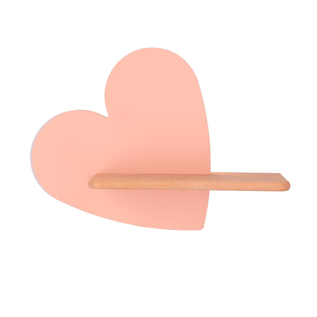 Kinderwandleuchte 21-03850 Heart - Pink, KONVENTIONELL, Holz/Holzwerkstoff (36/12/26cm)