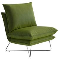 Sessel Skyline - Schwarz/Grün, Design, Textil (72/84/90cm) - Livetastic