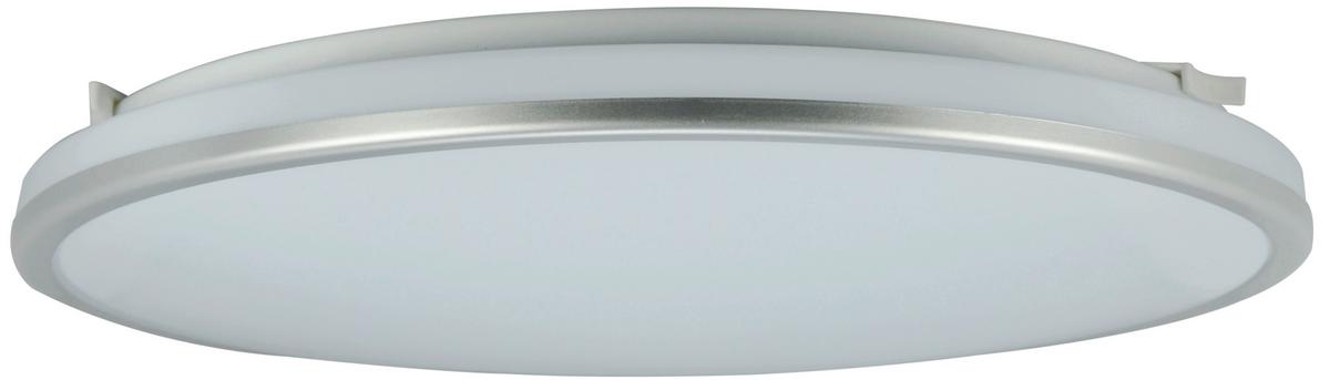 Led-deckenleuchte Ø 33 Cm, Mit Farbtemperaturwechsler - Chromfarben, Basics, Kunststoff/Metall (33/5,7cm)