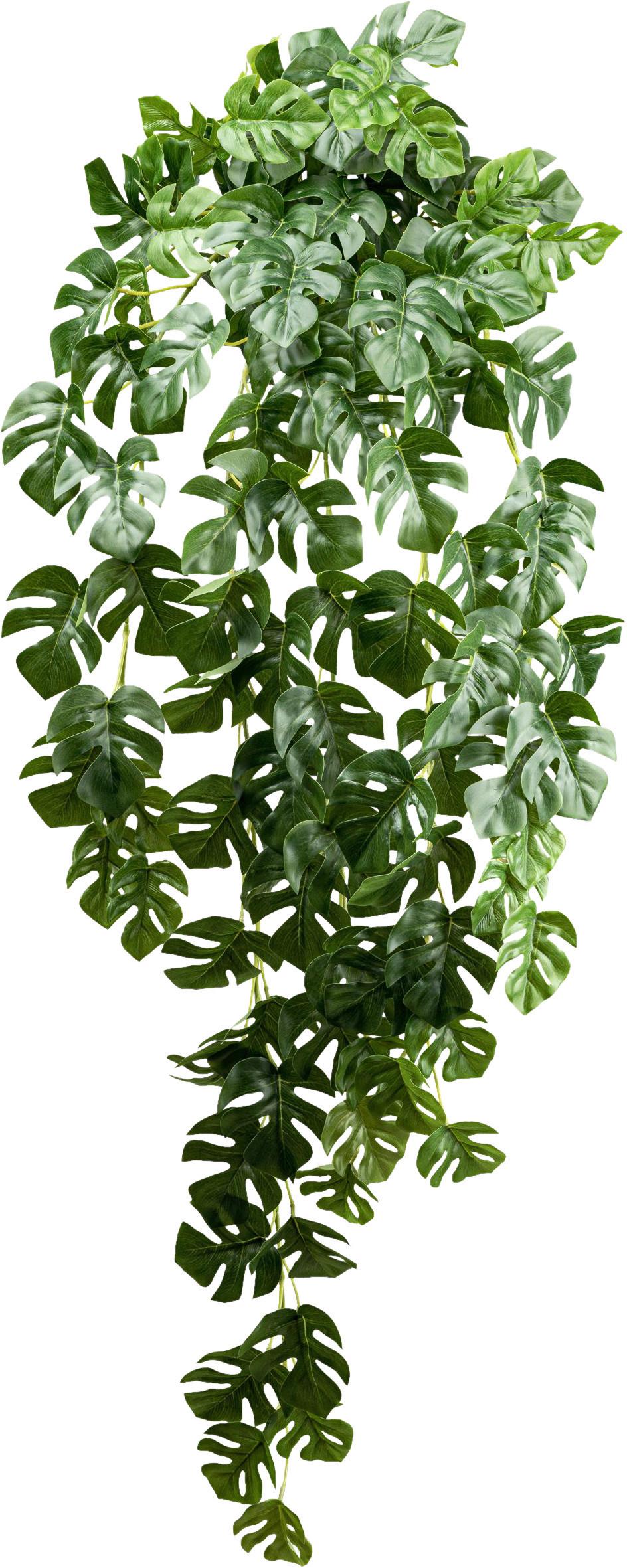Kunstpflanze Philodendron H: 95 cm - Grün, Design, Kunststoff (95cm)