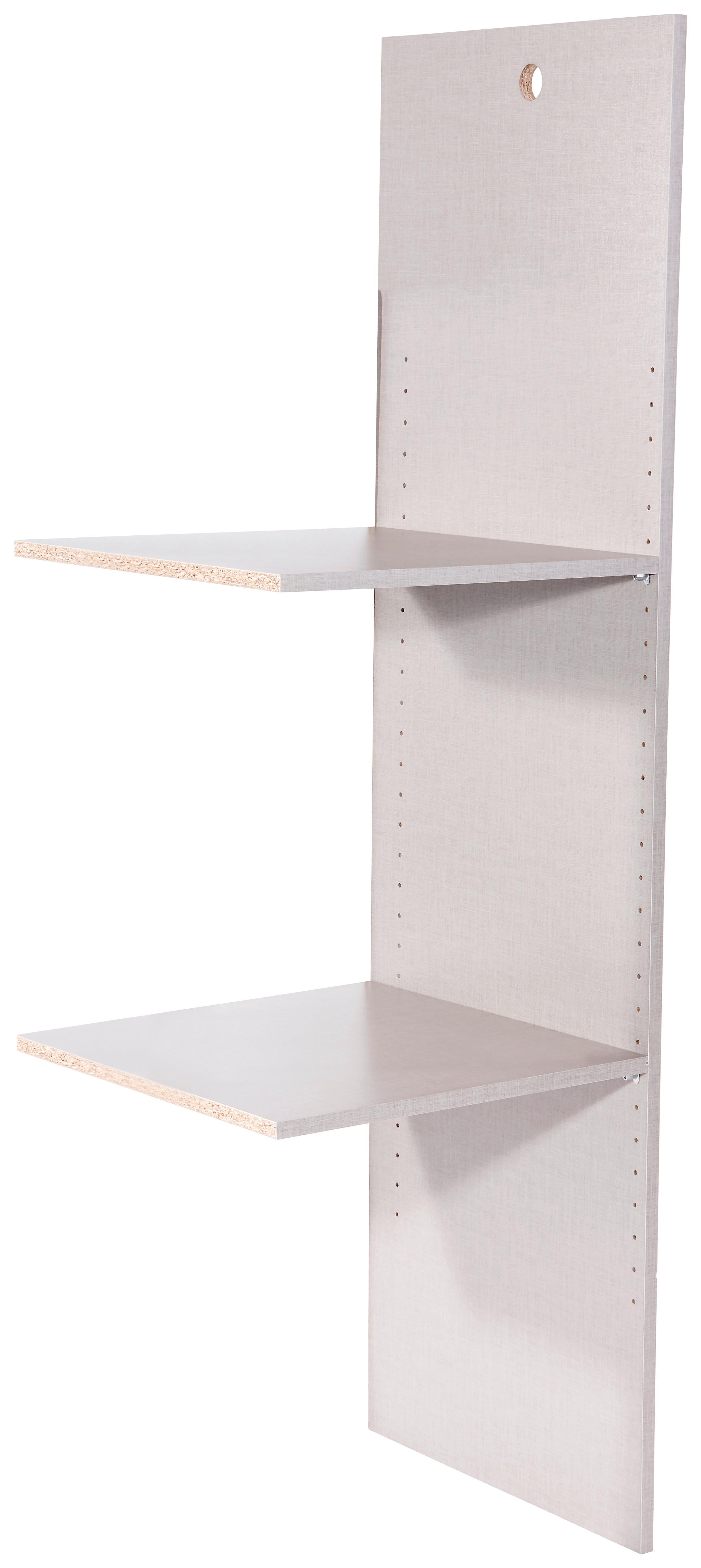 Inneneinteilung Kleiderschrank Universal Leinenoptik - Grau, MODERN, Holzwerkstoff (45/147/45cm)