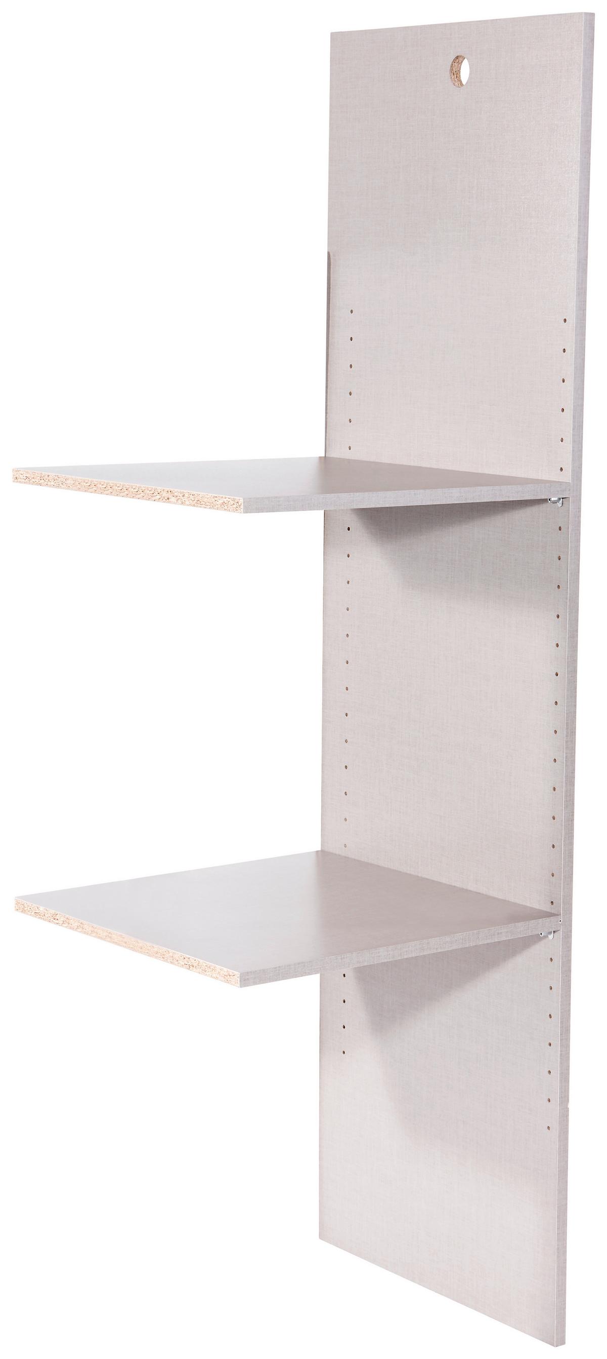 Inneneinteilung Kleiderschrank Universal Leinenoptik - Grau, MODERN, Holzwerkstoff (45/147/45cm)