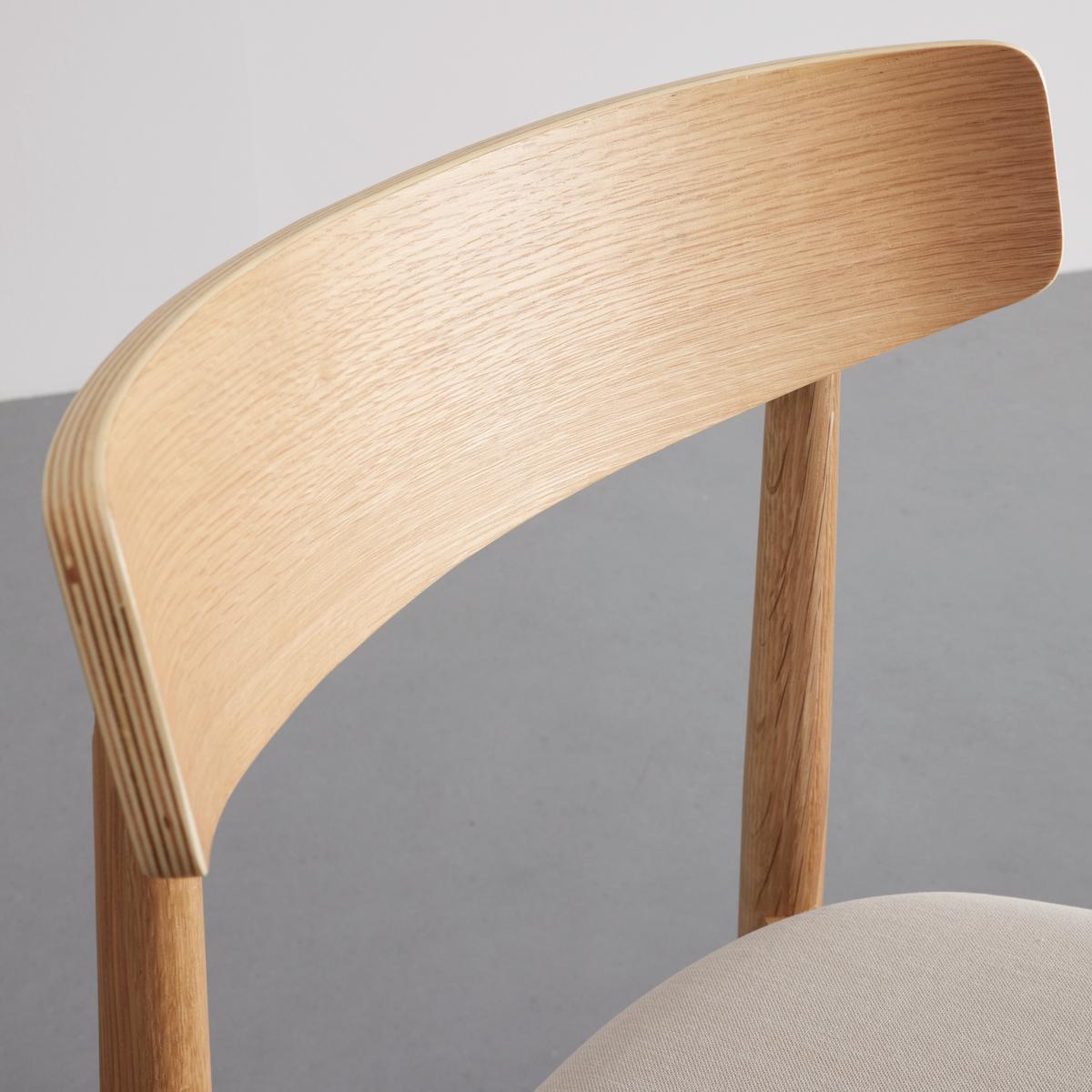 Židle NOAH dubové dřevo/béžová - přírodní barvy/béžová, Moderní, dřevo/textil (47/78/51cm) - Bessagi Home