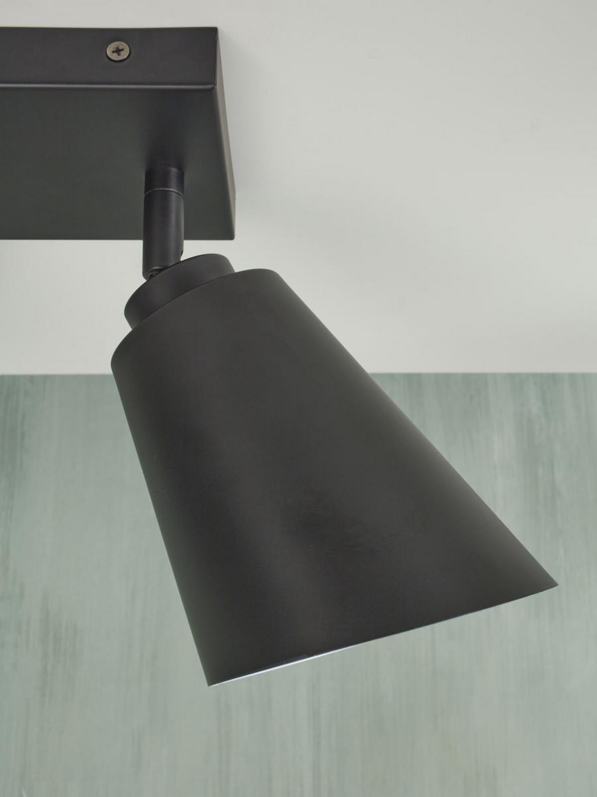 Deckenleuchte Bremen L: 22 cm 2-Flammig - Schwarz, Basics, Metall (22/12/24cm) - It's about Romi