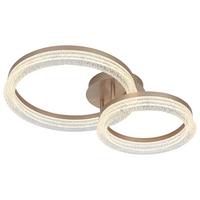 STROPNÍ LED SVÍTIDLO MARTIN - cappuccino, Moderní, kov/plast (41,5/62/14,5cm) - Mömax