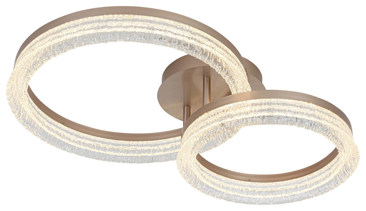 STROPNÍ LED SVÍTIDLO MARTIN - cappuccino, Moderní, kov/plast (41,5/62/14,5cm) - Mömax