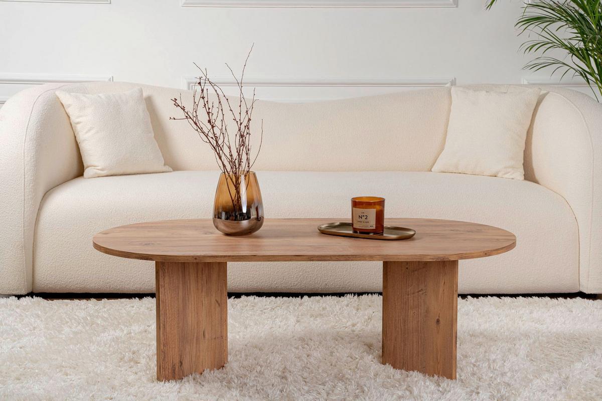 Couchtisch Sable Pinienfarben B: 119cm - Pinienfarben, Design, Holzwerkstoff (119/40/60cm) - MID.YOU