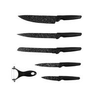 Messerset Gourmet Maxx - Schwarz, Basics, Metall (32/4/0,15cm)