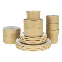 Kombiservice 21532 Futuro White Sand - Sandfarben/Weiß, Trend, Keramik - Creatable