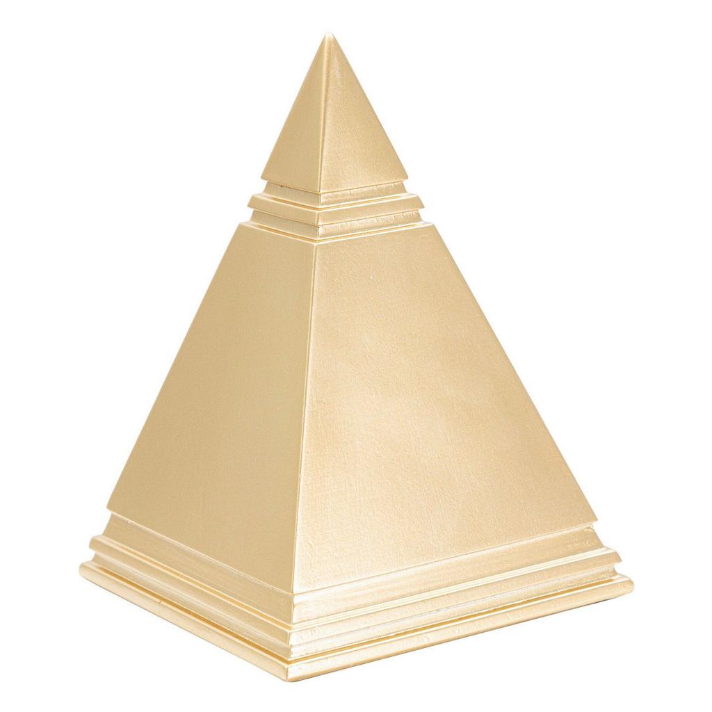 Skulptur Pyramide Gold B: 11,5 cm