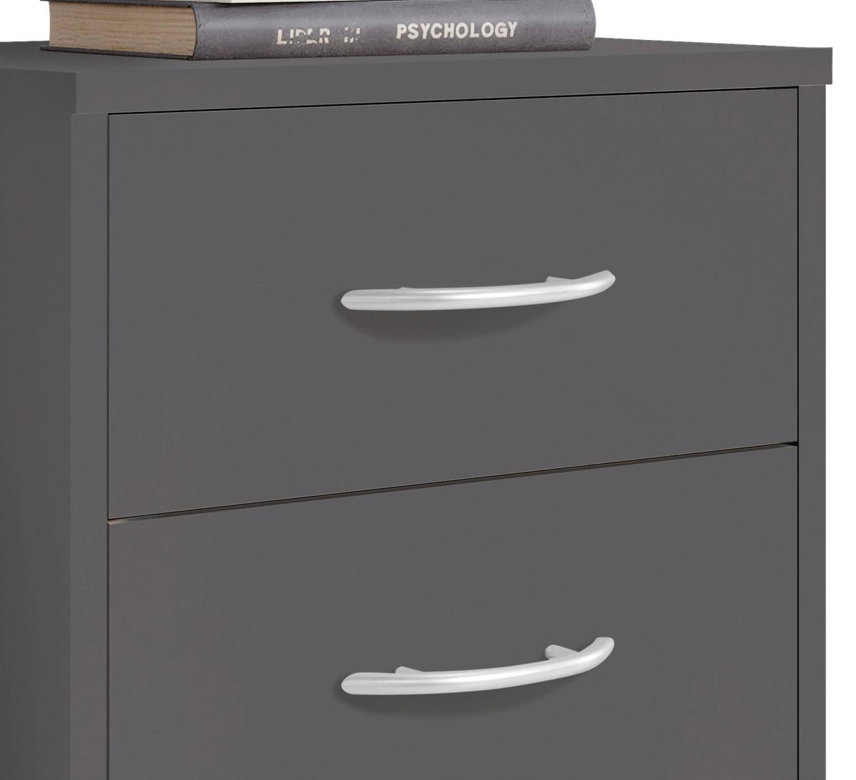 Nachtkästchen Graphitfarben H: 54 cm Pepe - Graphitfarben, Basics (38,5/54/28,2cm) - P & B