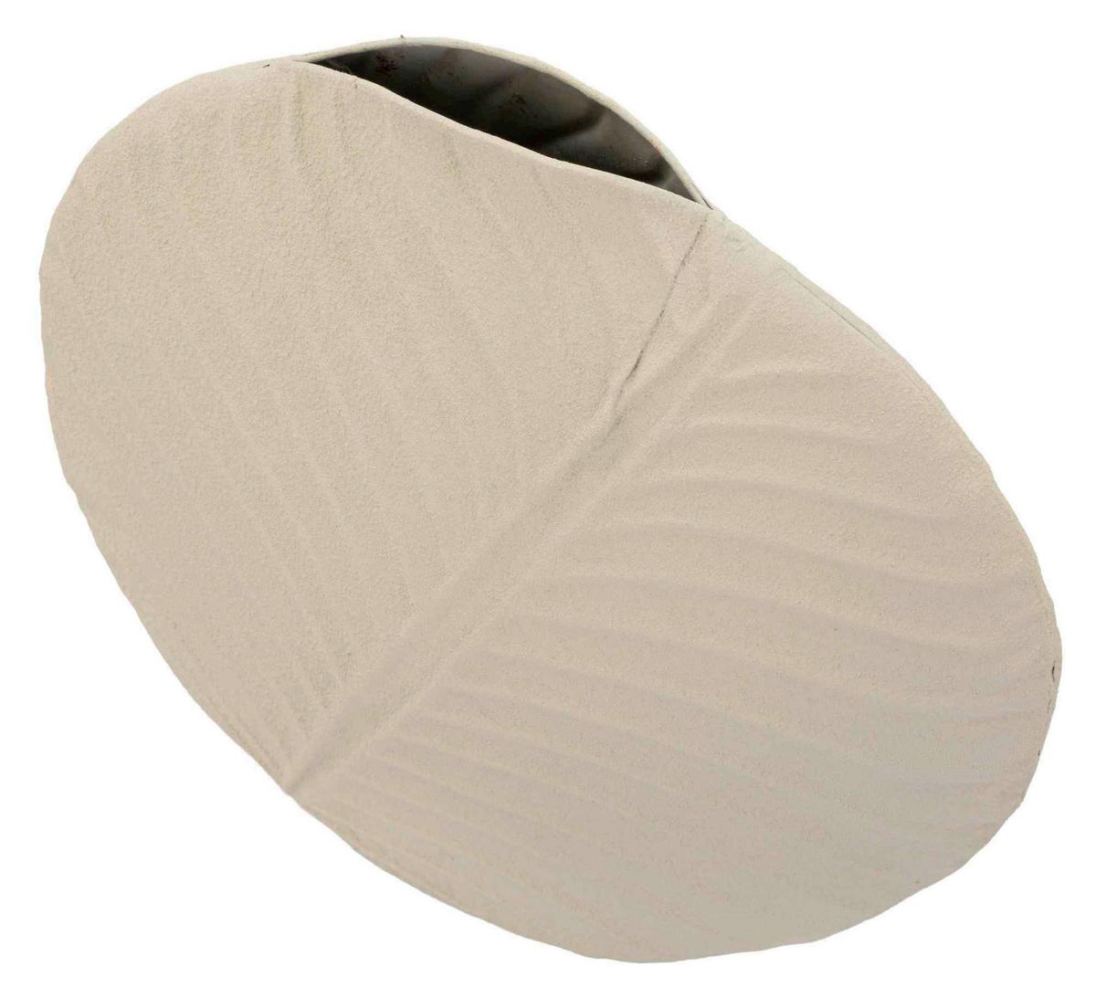 Vase Round Dune Creme B: 32,5 Cm - Creme, Basics, Metall (32,5/13/32,5cm)