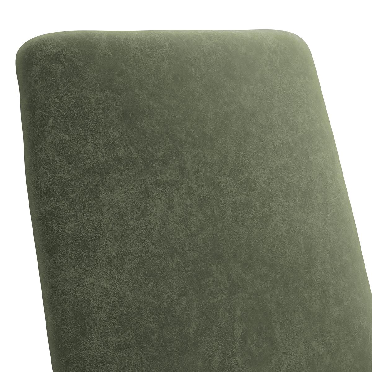 Stuhl Kian Webstoff grün, B: 46 cm - Schwarz/Grün, Trend, Textil/Metall (46/88/63cm)