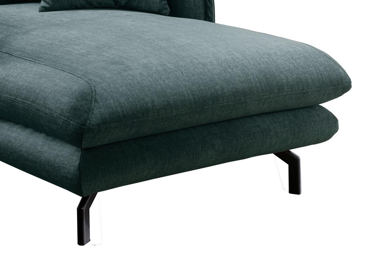 XXL-Sofa Lava Hellblau B: 111 cm - Schwarz/Hellblau, MODERN, Textil (111/101/167cm) - Livetastic