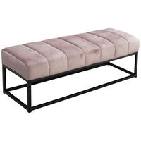Sitzbank Rosa,schwarz, 108 Cm - Schwarz/Rosa, Design, Textil (108/40/40cm) - MID.YOU
