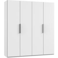 Drehtürenschrank B: 200 Cm Level, Weiß - Weiß, MODERN, Holzwerkstoff (200/216/58cm) - MID.YOU