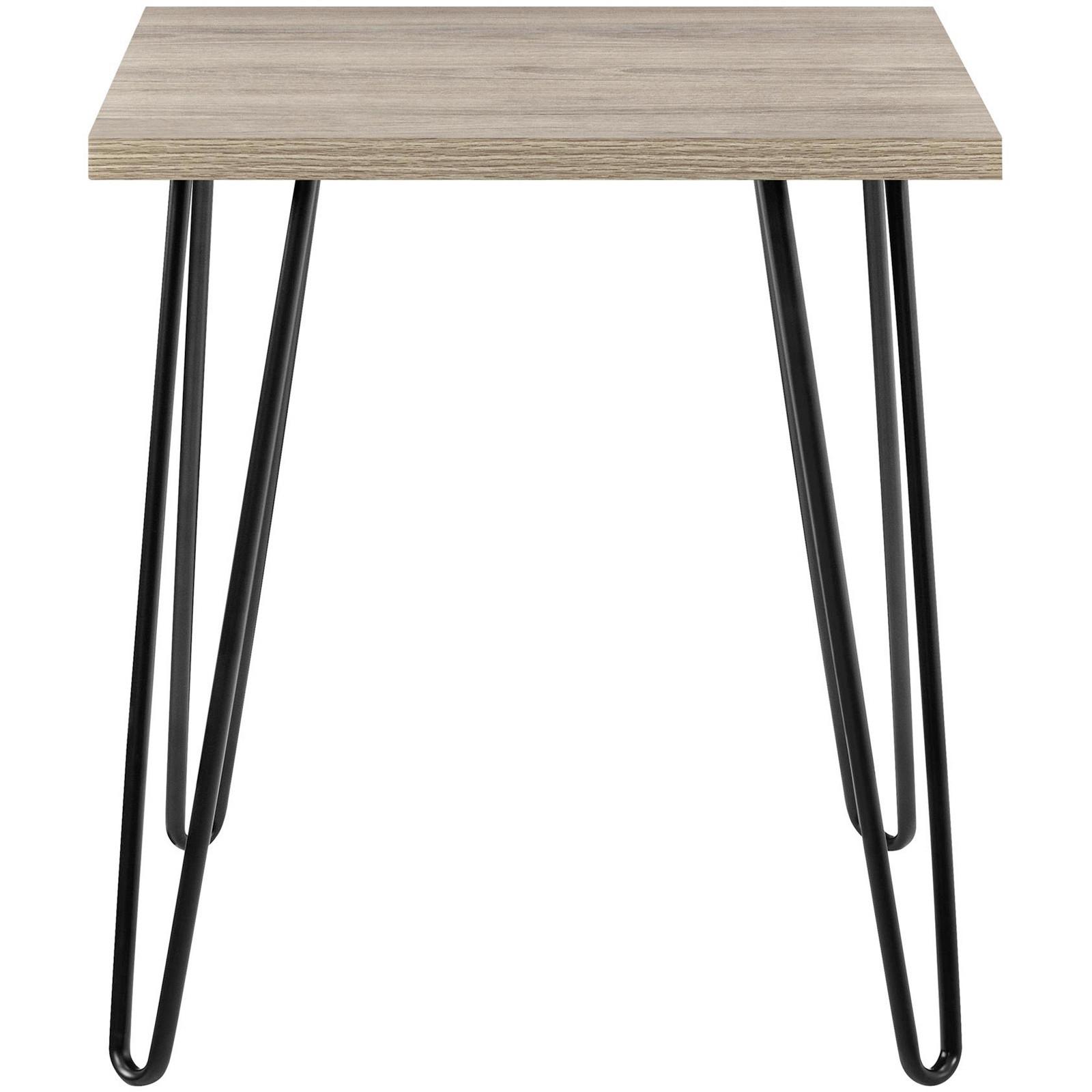 BEISTELLTISCH Owen Eiche Dekor B: 49 cm - Eichefarben/Schwarz, Design, Papier/Holzwerkstoff (49/49/55cm) - MID.YOU