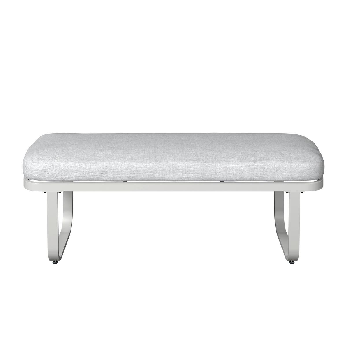 TERASOVÁ SEDACÍ SOUPRAVA SOPHIA - krémová/světle šedá, Moderní, kov/textil (195/73/72cm)