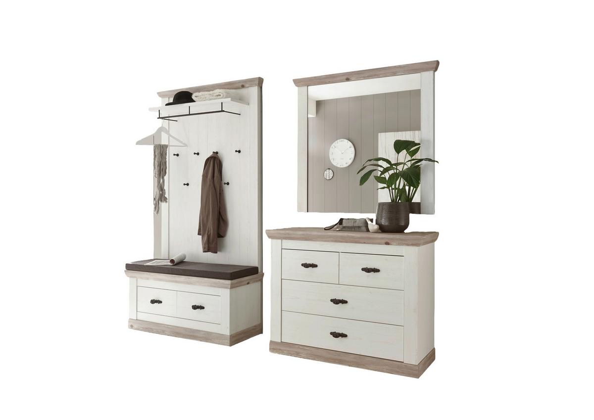 Garderoben Florenz Pinienfarben/hllbraun 224 Cm - Hellbraun/Pinienfarben, Design, Holzwerkstoff (224/201/45cm) - MID.YOU