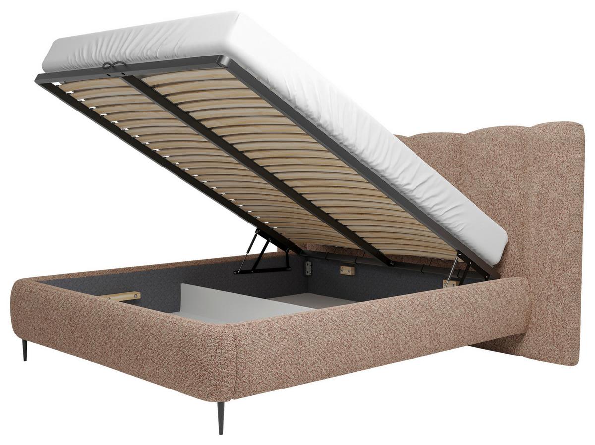 Polsterbett Nook 140x200 cm Rosa - Rosa, MODERN, Holz/Holzwerkstoff (140/200cm) - MID.YOU