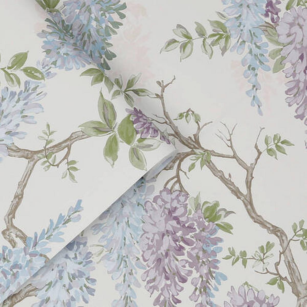Vliestapete Wisteria Garden - Multicolor, Basics, Papier/Kunststoff (52/1000cm)