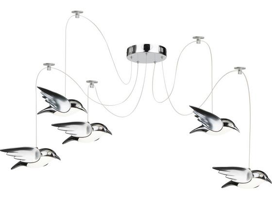 LED-Deckenleuchte Vogel - Chromfarben, MODERN, Kunststoff/Metall (20cm) LED-Deckenleuchte Vogel - Chromfarben, MODERN, Kunststoff/Metall (20cm)