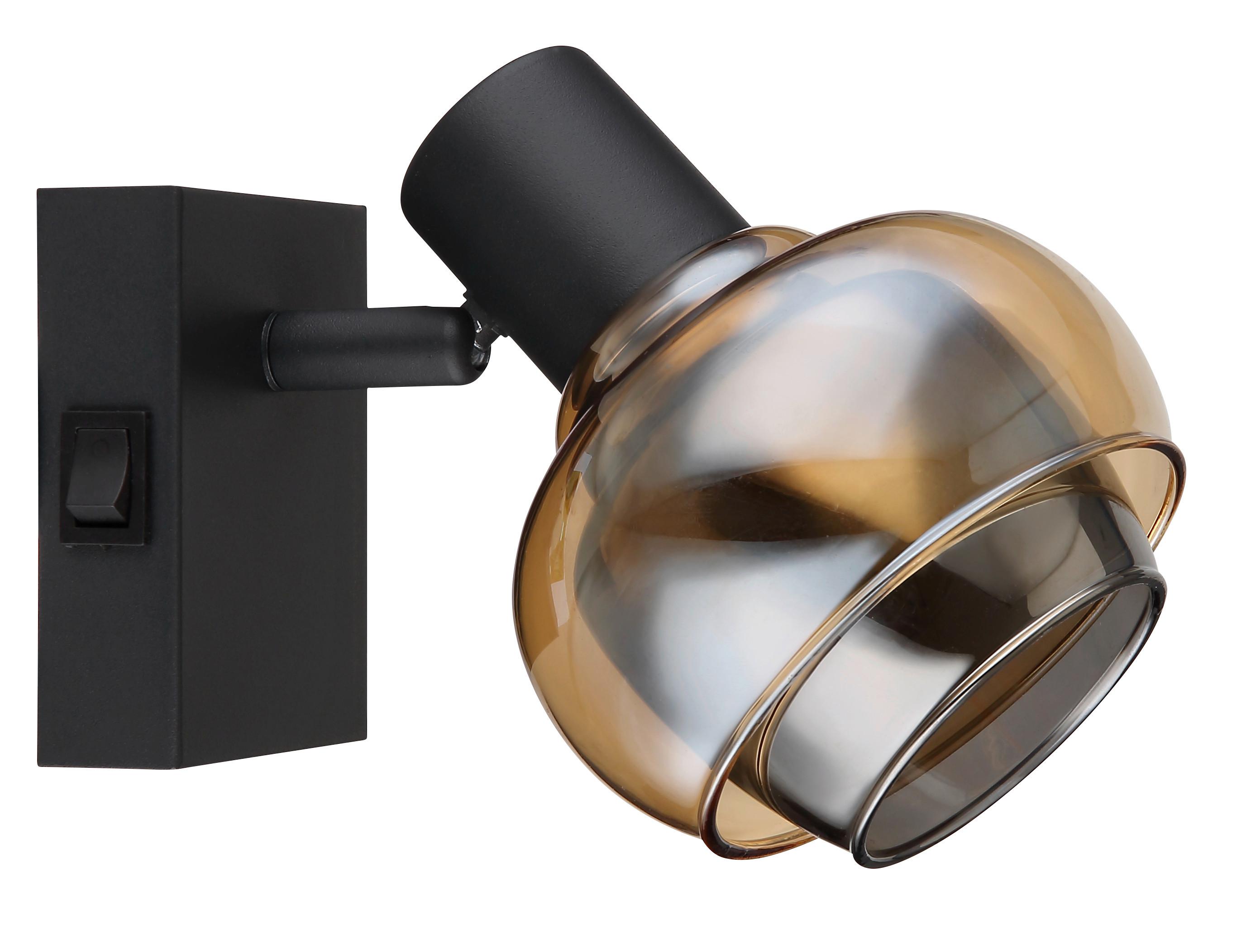 Strahler 54309-1b - Schwarz, Basics, Glas/Metall (10,5/13,5/12,5cm) - Globo